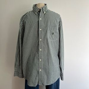 Chaps - Green Checkered Long Sleeves Button Down Shirt